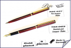 335 457 Ball Pen 755 457 Fountain pen
