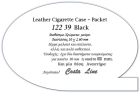 122  39  Black  Leather Cigarette Case - Packet